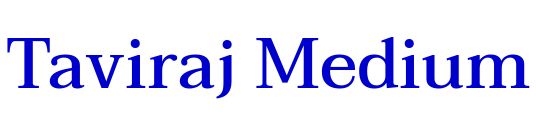 Taviraj Medium 字体